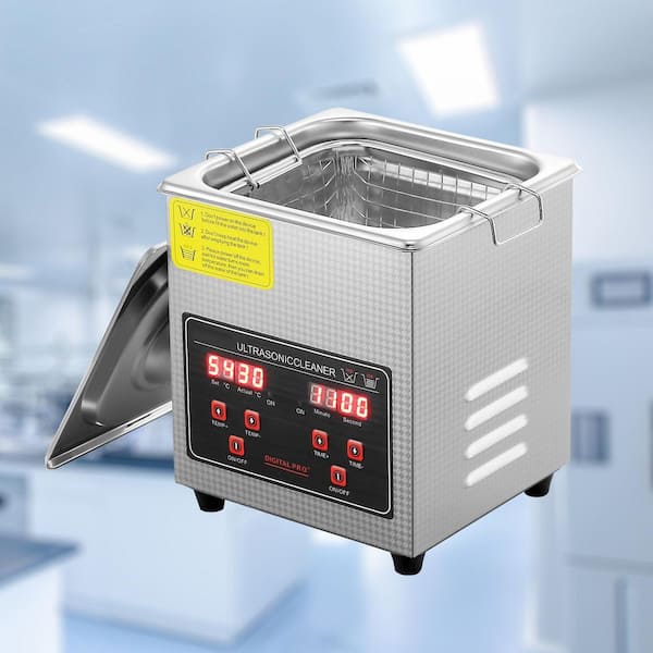 Ultrasonic Machine with Digital Timer & Heater, Professional Ultra Sonic Jewelry Cleaner, Cleaning Machine 2L
