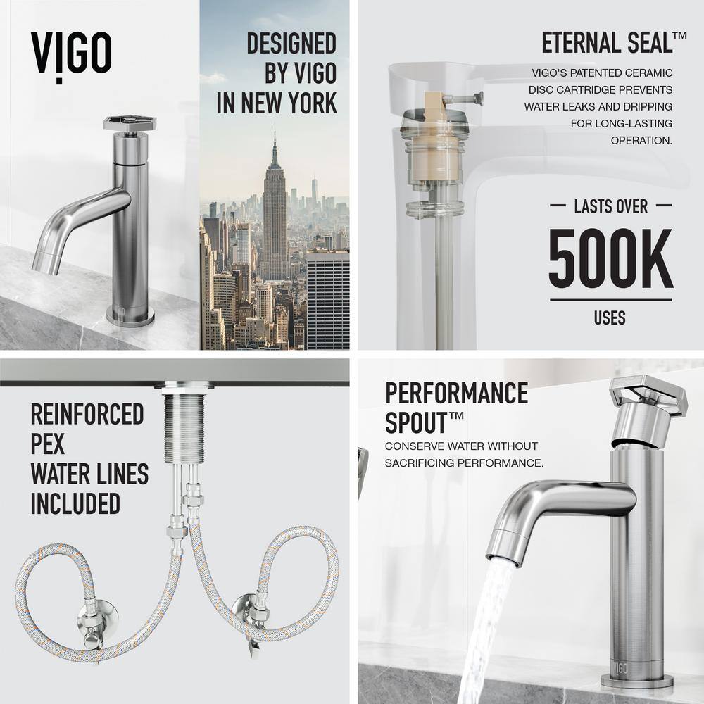 Ruxton Brushed Nickel Single Handle Bathroom Faucet