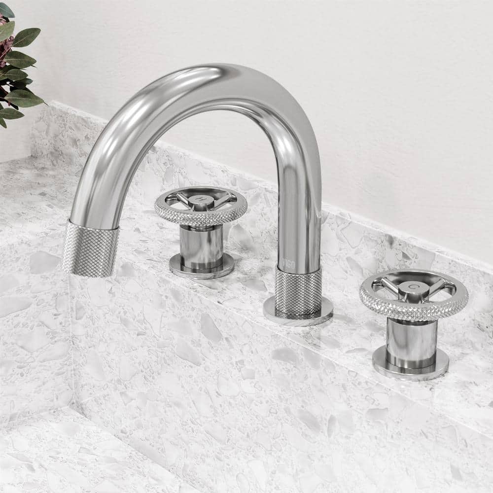 Wythe Chrome 8.5" Widespread Bathroom Faucet with Two Handles