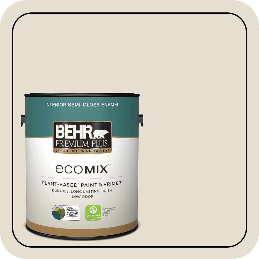 1 gal. #750C-2 Hazelnut Cream Semi-Gloss Enamel EcoMix Plant-Based Interior Paint & Primer price history on PriceWatchPro