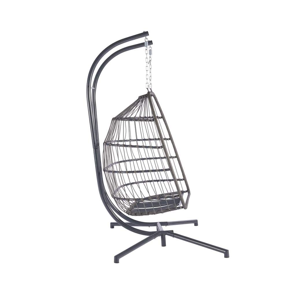 Tenleaf 2Person Wicker Patio Swing Chair Hanging Egg Swing Chair with