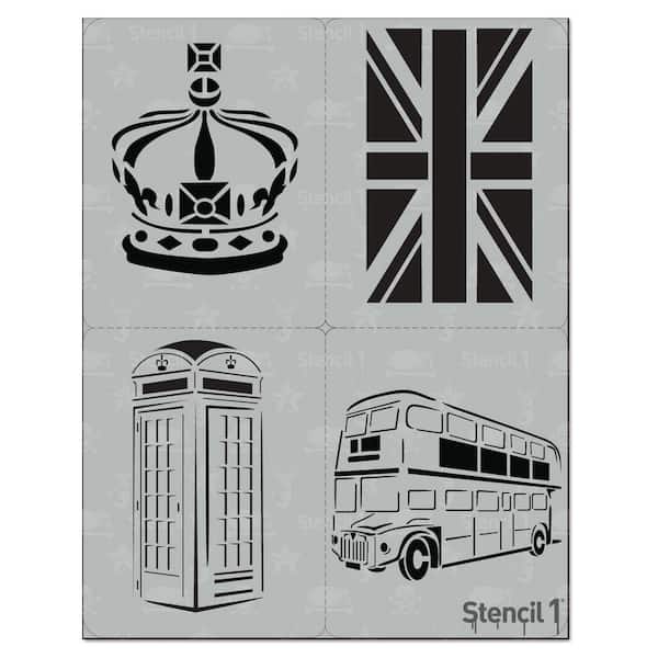 Stencil1 London Stencil (4-Pack)