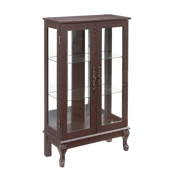 COWLOWN 25.99 in. W x 11.81 in. D x 43.79 in. H Bathroom Dark Brown Linen Cabinet