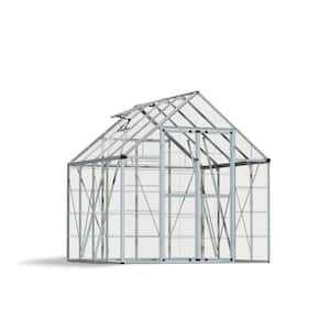 Snap and Grow 8 ft. x 8 ft. Silver/Clear DIY Greenhouse Kit