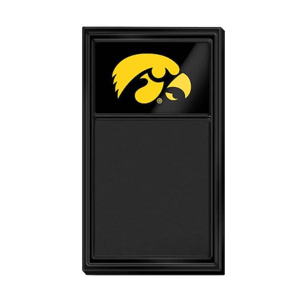 The Fan-Brand 31.0 in. x 17.5 in. Iowa Hawkeyes Chalk Note Board