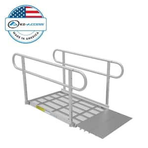 PATHWAY 3G 4 ft. Ramp Kit with Expanded Metal Surface and Two-line Handrails