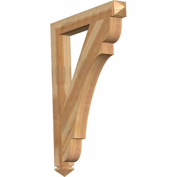 Ekena Millwork 4 in. x 44 in. x 32 in. Western Red Cedar Olympic Arts and Crafts Rough Sawn