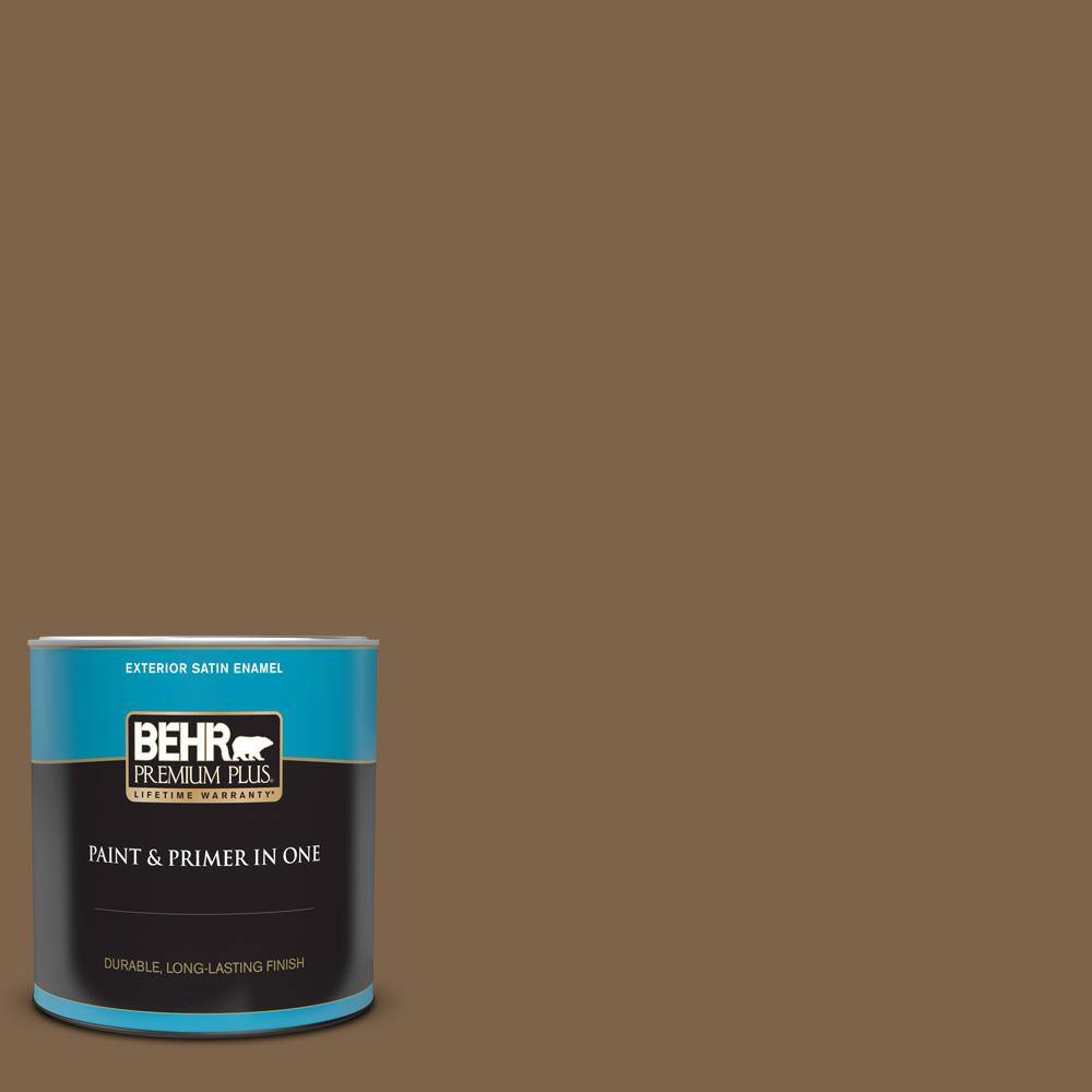 BEHR PREMIUM PLUS 1 qt. #PPU4-19 Arts and Crafts Satin Enamel Exterior ...