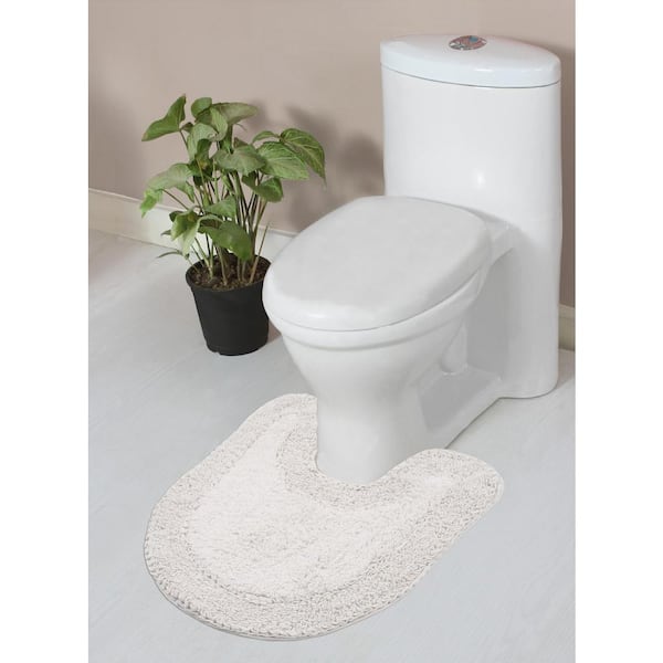 Smiry Memory Foam Bathroom rugs Toilet mats, U-Shaped Contour Carpet, 20 x  24, Coffee 