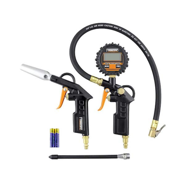 Digital Tire Inflator and High Flow Blow Gun Kit