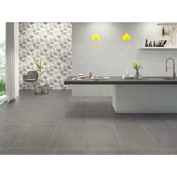 Beton Gris 24 in. x 24 in. Matte Porcelain Floor and Wall Tile (16 sq. ft./Case)