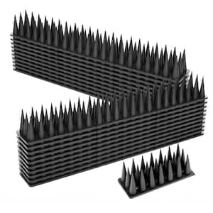 9 ft. x 1.42 in. Plastic Bird Spikes, Outside Animal Defender for Outdoor to Keep Birds Away Deterrent Spikes (9-Pack)