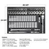 Powerbuilt 69-Piece Pro Tech 1/2″ Drive Socket Set – SAE & Metric, 949006