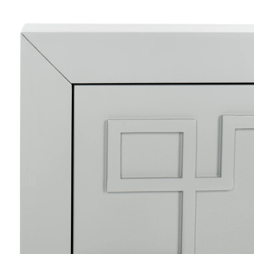 Gray and Gold Modern 3-Drawer Night Table