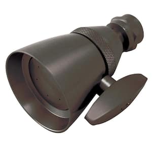Made To Match 1-Spray Patterns 2.25 in. Wall Mount Jet Fixed Shower Head in Oil Rubbed Bronze