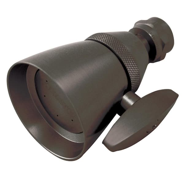 Kingston Brass Made To Match 1-Spray Patterns 2.25 in. Wall Mount Jet Fixed Shower Head in Oil Rubbed Bronze