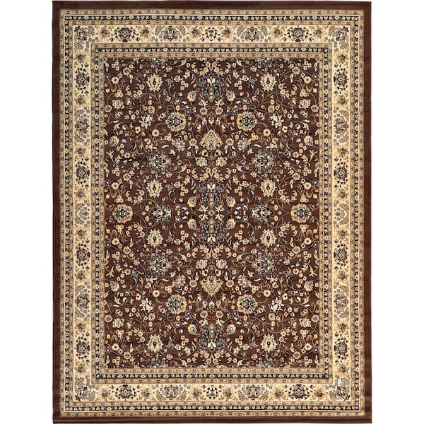 Unique Loom Sialk Hill Washington Brown 9' 10 x 13' 0 Area Rug