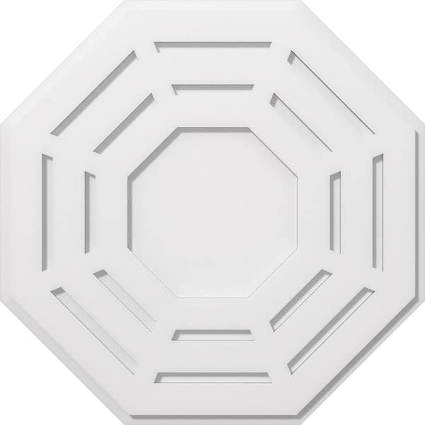 Ekena Millwork 1 in. P X 10-1/4 in. C X 26 in. OD Westin Architectural Grade PVC Contemporary Ceiling Medallion