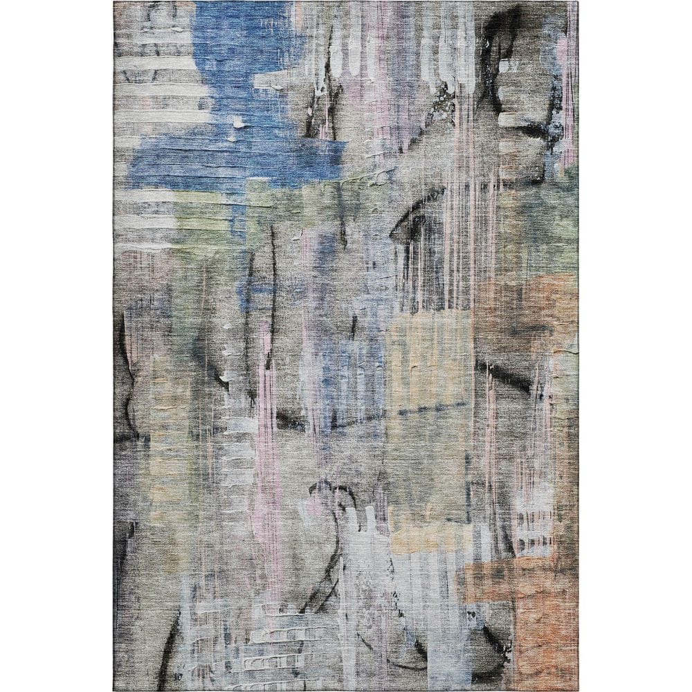 Addison Rugs Mayfield Premium Machine Washable Abstract AMF2076 Blue 3 ...