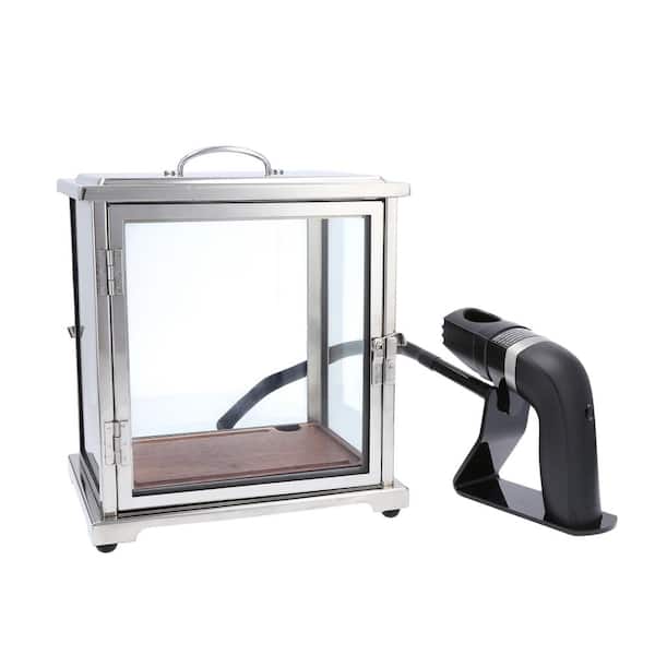 Fortessa Crafthouse Stainless Steel with Glass Smoke Box with Smoker