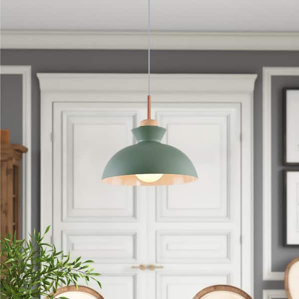 Grace 1-Light Dome Green Pendant Light