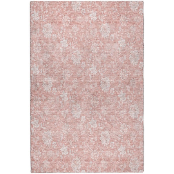 Dream Shag Premium Machine Washable Abstract ADS681 Blush 2 ft. x 7 ft. Runner Rug