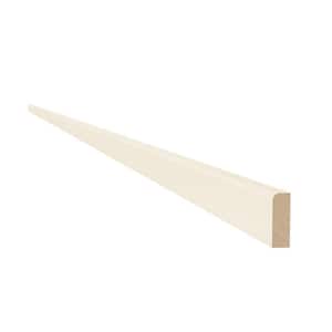 Newport Cream Painted Plywood Shaker Stock Assembled Kitchen Cabinet Scribe Molding 96 in W x 0.25 in D x 0.75 in H