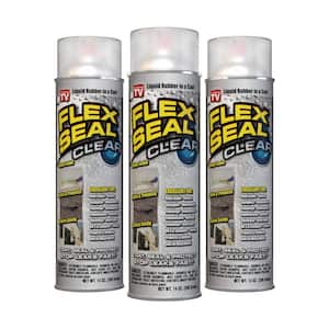 Flex Seal Clear 14 oz. Aerosol Liquid Rubber Sealant Coating (3-Pack)