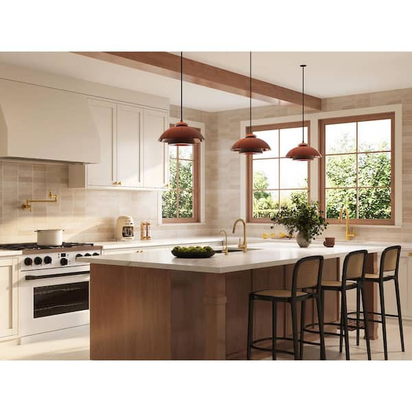 EVERSTEIN Single-Handle Deck Mount Standard Kitchen Faucet in