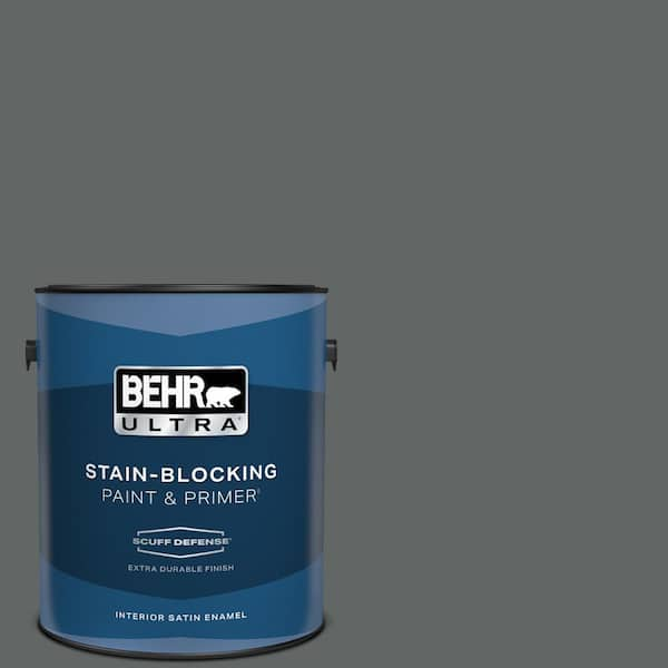 BEHR ULTRA 1 gal. Home Decorators Collection #HDC-MD-28 Cordite Extra Durable Satin Enamel Interior Paint & Primer