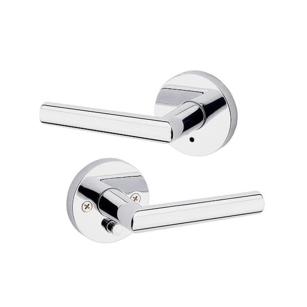 Kwikset Milan Polished Chrome Privacy Bed/Bath Door Handle