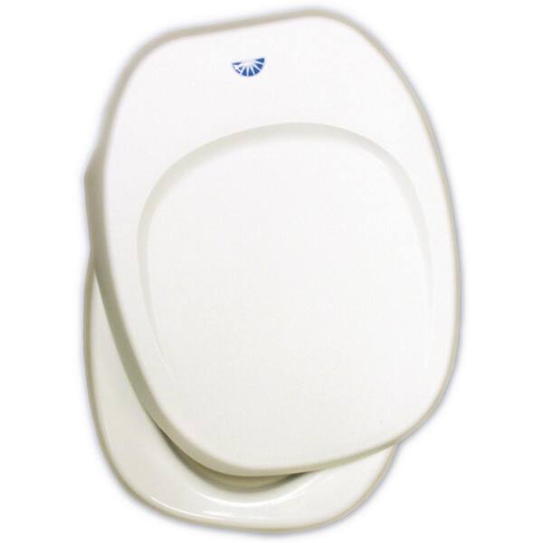 THETFORD Seat and Cover Assembly, Parchment for Aqua Magic IV Permanent Toilet