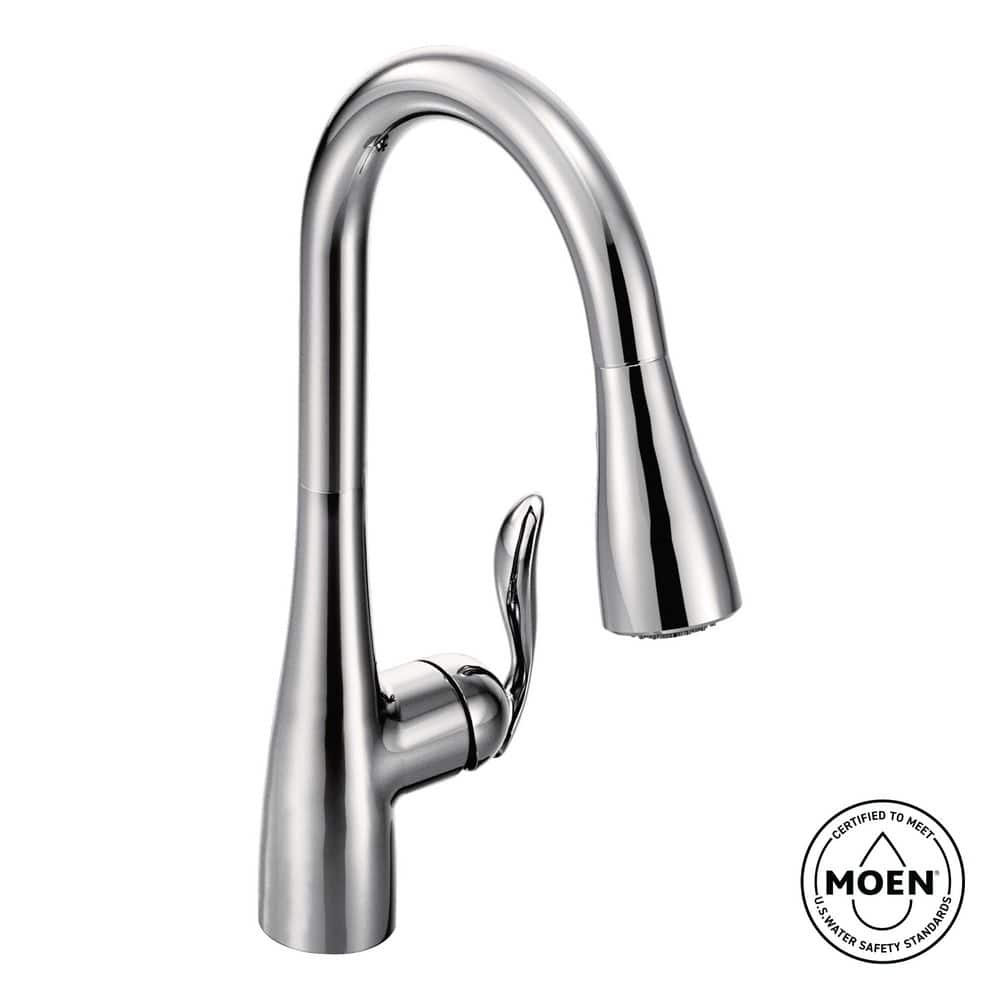 Arbor Single-Handle Pull-Down Sprayer Kitchen Faucet with Power Boost in Chrome price history on PriceWatchPro
