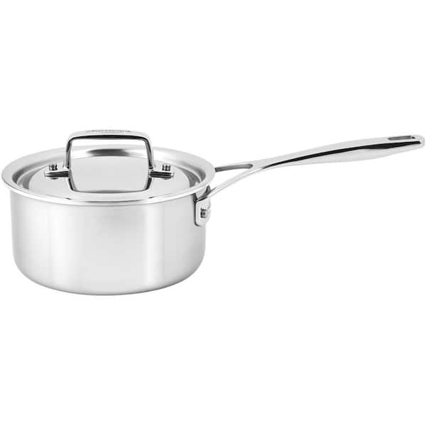 Unbranded Essential 5-ply 1. 5-qt. Stainless Steel Saucepan with Lid