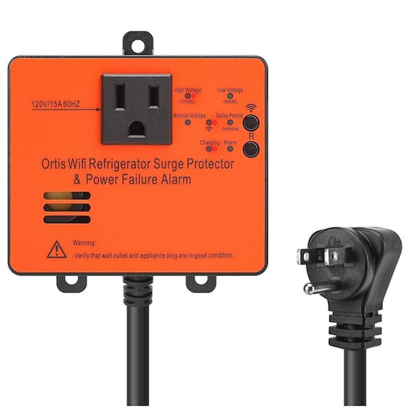 Lukyamzn Wi-Fi Smart Power Failure Alarm Outlet with Surge Protector, Monitor and Control Via App