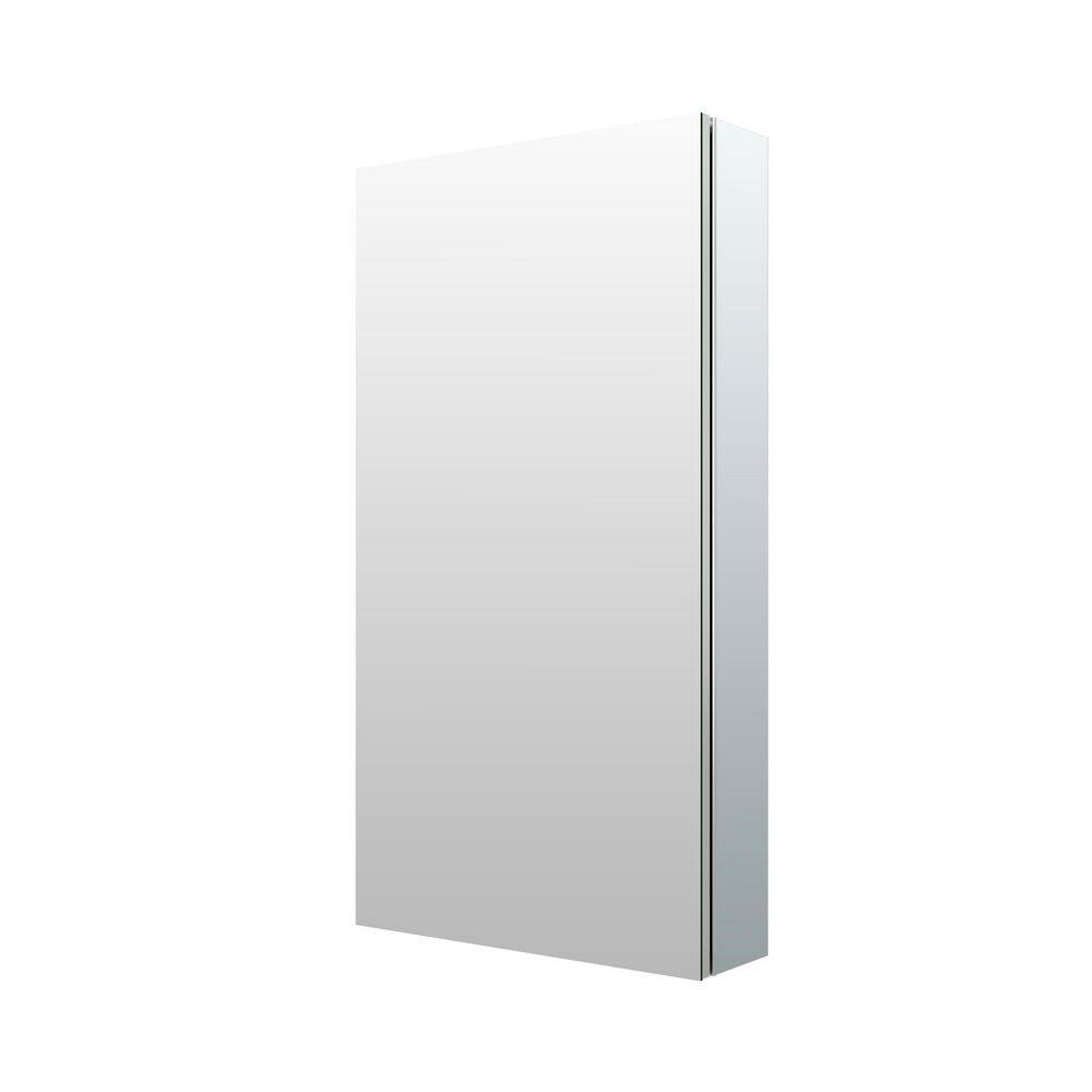 ROSA 16 in. W x 32 in. H Rectangular Aluminum Tri-View Medicine Cabinet with Mirror, Blum Hinge, Adjustable Shelves price history on PriceWatchPro