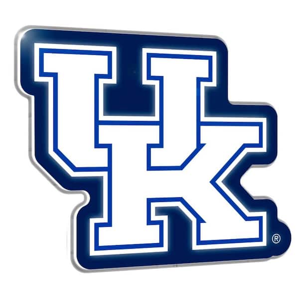 Evergreen University of Kentucky Team Logo Shaped Multicolor 23 in. x 23 in. Plug in LED Lighted Plastic Sign