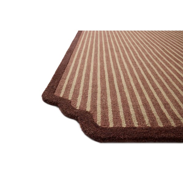 Chris Loves Julia Emmeline Berry / Linen 9 ft. 3 in. x 13 ft. Area Rug
