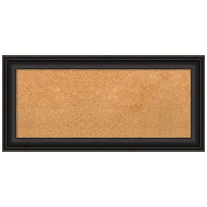 Trio Oil Rubbed Bronze 34.50 in. x 16.50 in. Framed Corkboard Memo Board