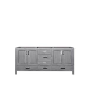 Jacques 72 in. W x 22 in. D Distressed Grey Double Bath Vanity without Top