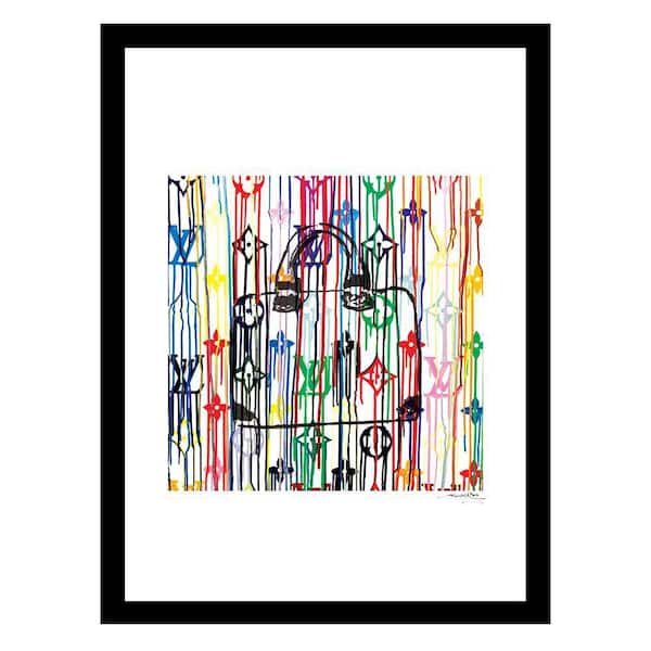 VENICE BEACH Collections High Fashion Designer Handbag by Fairchild Paris 1 Piece Framed Graphic Print Abstract Poster Art Print 18 in. x 14 in.