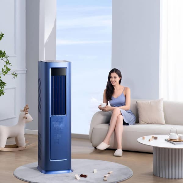 9,000 BTU (DOE) Portable Air Conditioner Cools 1200 sq. ft. with Dehumidifier, Heater and Remote, IPX0 Waterproof Cooler