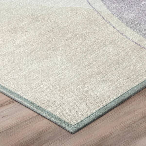Chantille Machine Washable Indoor/Outdoor Abstract ACN3082 Lavender 3 ft. x 4 ft. Area Rug