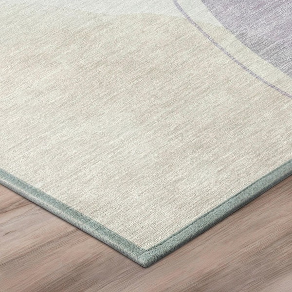 Chantille Machine Washable Indoor/Outdoor Abstract ACN3082 Lavender 8 ft. x 10 ft. Area Rug