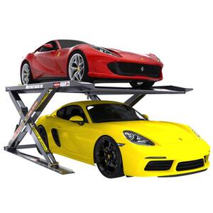 Extra Wide 9.25 ft. Hydraulic Platform Parking Scissor Car Lift with 6000 lbs. Capacity