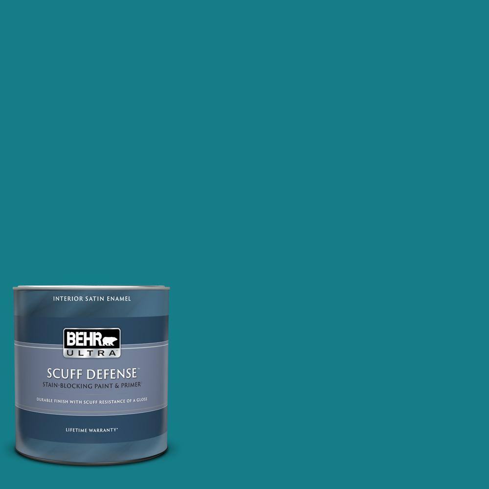 BEHR ULTRA 1 qt. PPU1301 Caribe Extra Durable Satin Enamel Interior