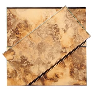 Lana Gold 3 in. x 6 in. Antique Glass Wall Tile (4 sq. ft. / Case)