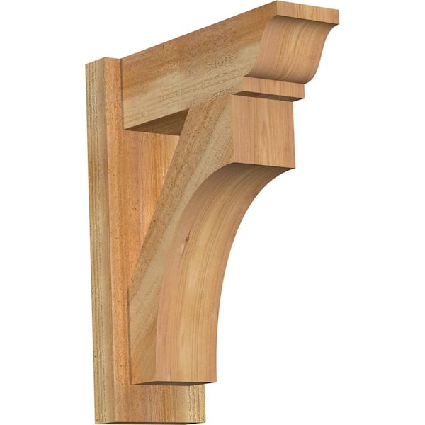 Ekena Millwork 6 in. x 20 in. x 16 in. Western Red Cedar Westlake Traditional Rough Sawn Outlooker