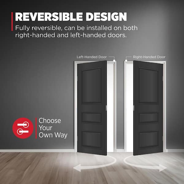 Kwikset Mirada Satin Nickel Rectangle Keyed Entry Door Handle