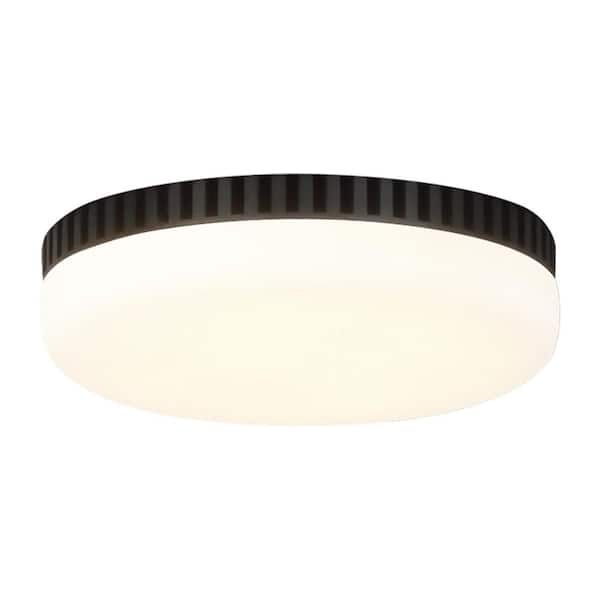 Generation Lighting Integrated LED Midnight Black Ceiling Fan Light Kit